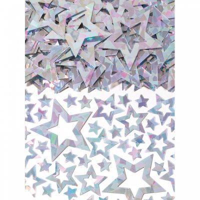 Borðskraut, Stjörnur, 14 g, Silfur