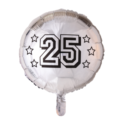 Álblaðra með helíumi, 25 ára