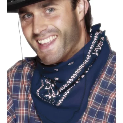 Tóbaksklútur (bandana), Blár