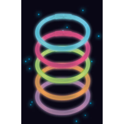 Glow Sticks, Armbönd, 25 stk, Mismunandi litir