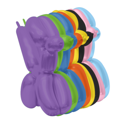 Mótanlegar blöðrur, 100 stk, Blandaðir litir