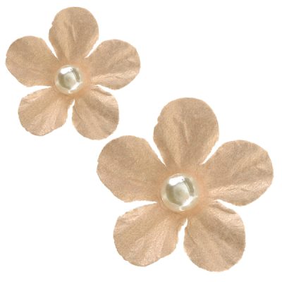 Blóm, Með perlu, Nutral, 40 stk