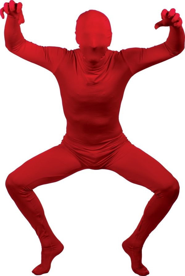 Skinnsokkur, Rauður, M - Partýbúðin