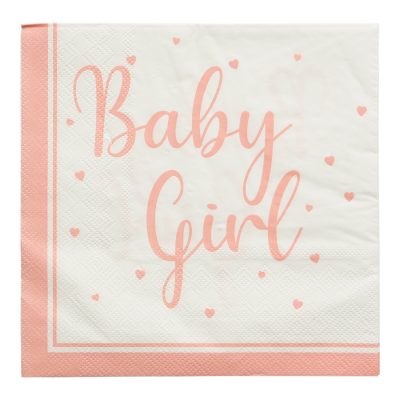 Matarservíettur, Baby Girl, 16 stk