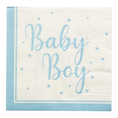 Matarservíettur, Baby Boy, 16 stk
