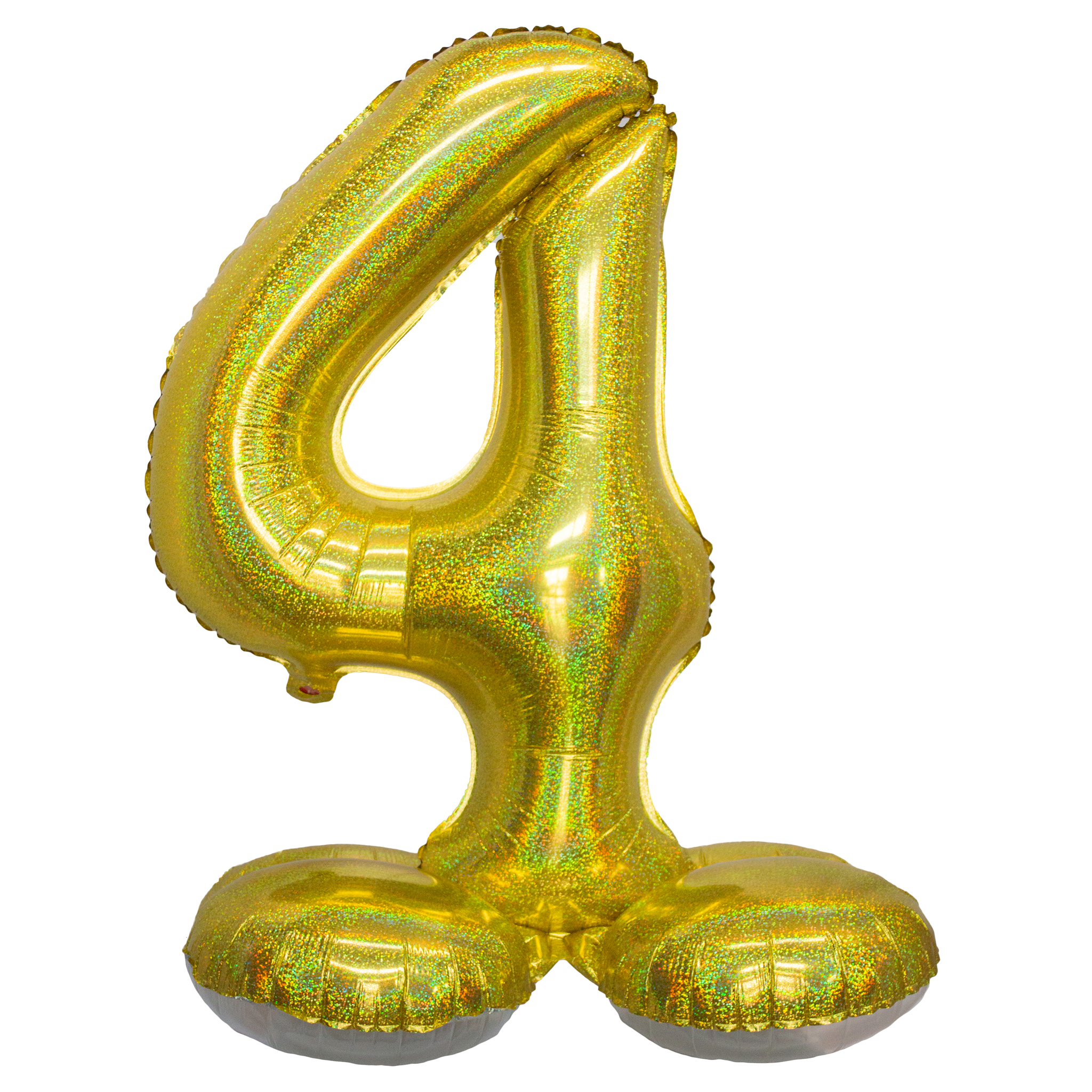 Álblaðra fyrir loft, Á standi, 72cm, Gyllt, 4