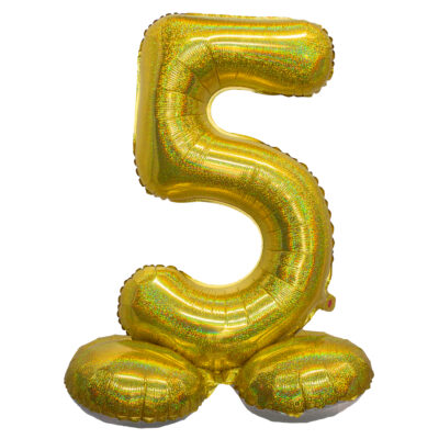 Álblaðra fyrir loft, Á standi, 72cm, Gyllt, 5