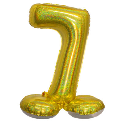 Álblaðra fyrir loft, Á standi, 72cm, Gyllt, 7