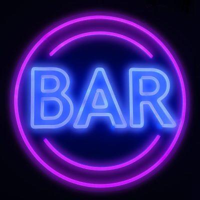 Neonskilti, Bar, 40cm