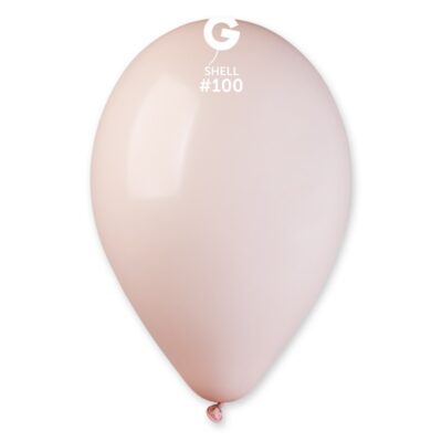 Latexblöðrur, 28-30cm, 50 stk, Shellbleikar