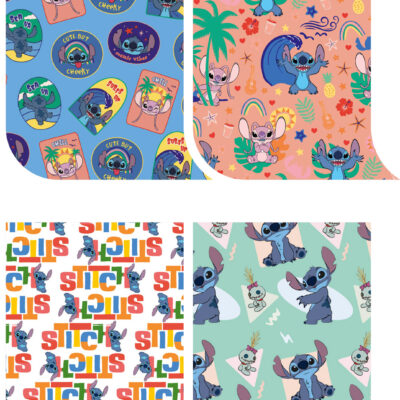 Gjafapappír, Stitch, Val um 3 teg, 70x200cm