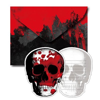 Boðskort, Hauskúpu, 8 stk