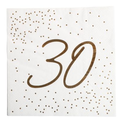 Matarservíettur, 30 ára, 16 stk