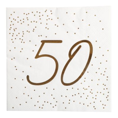 Matarservíettur, 50 ára, 16 stk