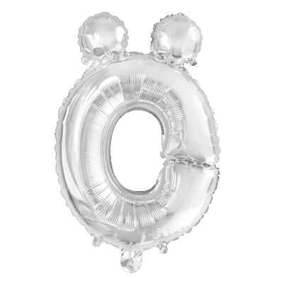 Álblaðra fyrir loft, Silfur, Ö, 40cm