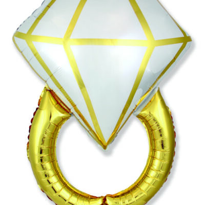 Álblaðra með helíumi, Demantshringur