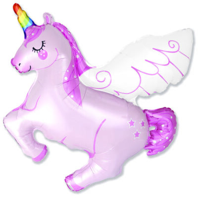 Álblaðra með helíumi, Einhyrningur með vængi