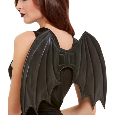 Leðurblökuvængir, Svartir, 50cm