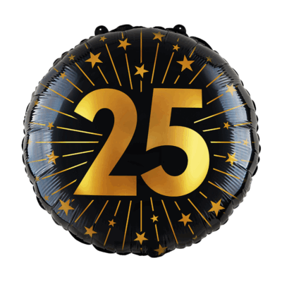 Álblaðra með helíumi, 25 ára