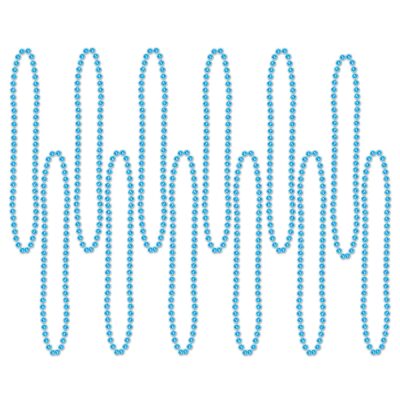 Hálsfestar, 12 stk, Bláar