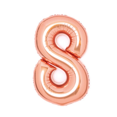 Álblaðra með helíumi, 66cm, Rosegold, 8