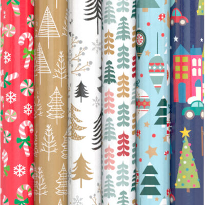 Gjafapappír, Jóla, Val um 4 teg, 70x200cm