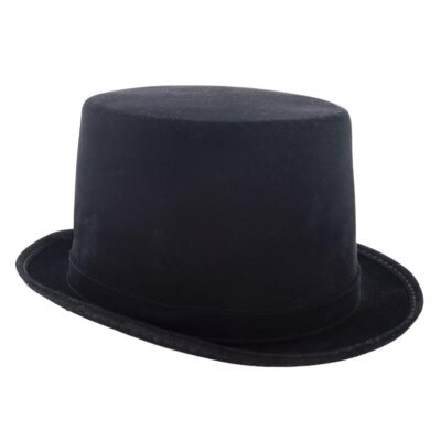 Pípuhattur, Leðurlíki, Barna, Svartur