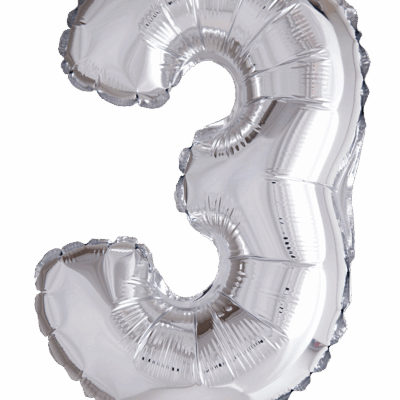 Álblaðra fyrir loft, 3, Silfur, 41cm