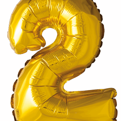 Álblaðra fyrir loft, 2, Gull, 41cm