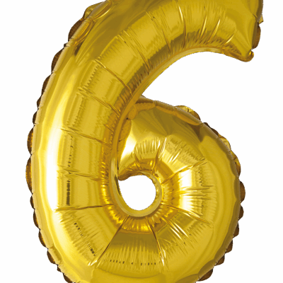 Álblaðra fyrir loft, 6, Gull, 41cm