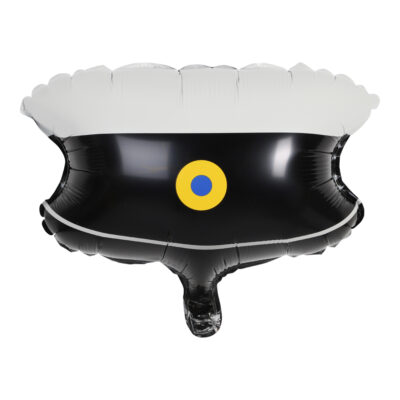 Álblaðra með helíumi, Stúdentshúfa