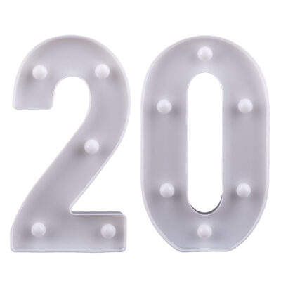 Led Skilti, 20 ára, 26cm