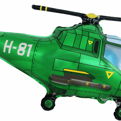 Álblaðra með helíumi, Þyrla