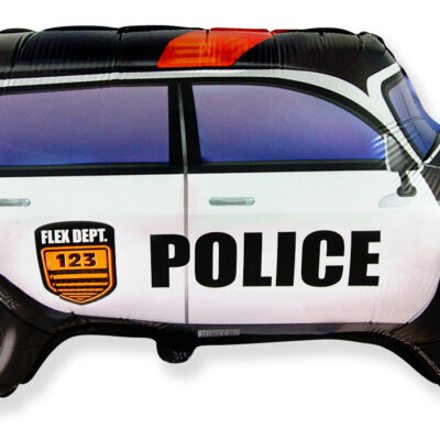 Álblaðra með helíumi, Löggubíll