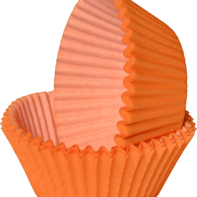 Bollakökuform, 36 stk, Appelsínugul