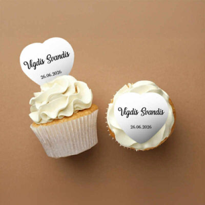 Súkkulaðihjörtu, 28 stk, Nafn+Fermingardagur