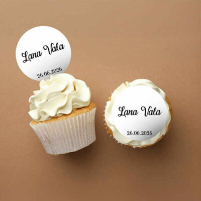 Súkkulaðihringir, 35 stk, Nafn+Fermingardagur