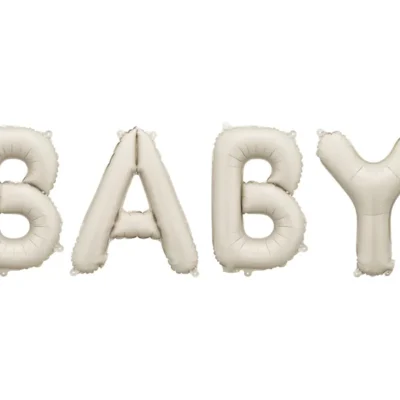 Álblöðrur fyrir loft, Baby, Beige