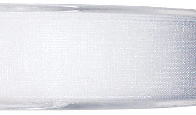 Skrautborði, 3 mm, Hvítur, 50m