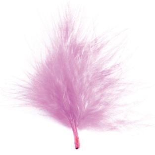 Skrautfjaðrir, Bleikar, 20 stk