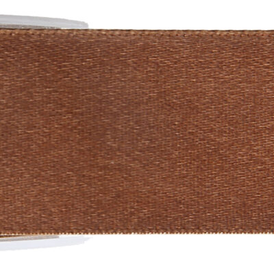 Satínborði, 6mm, Brúnn, 25 metrar