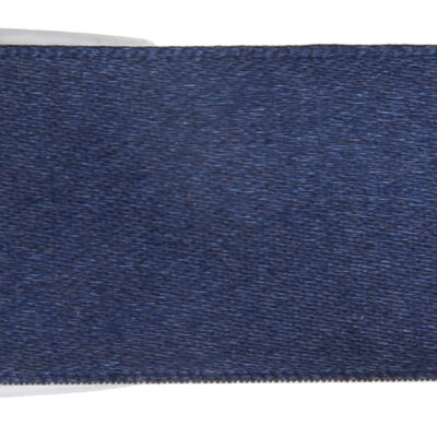 Satínborði, 6mm, Dökkblár, 25 metrar