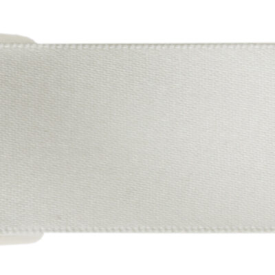 Satínborði, 6mm, Ivory, 25 metrar