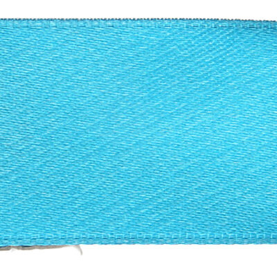 Satínborði, 6mm, Túrkis, 25 metrar
