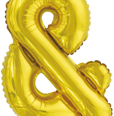 Álblaðra fyrir loft, Gull, "&" 40cm