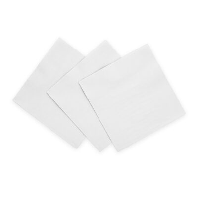 Matarservíettur, Hvítar, 20 stk