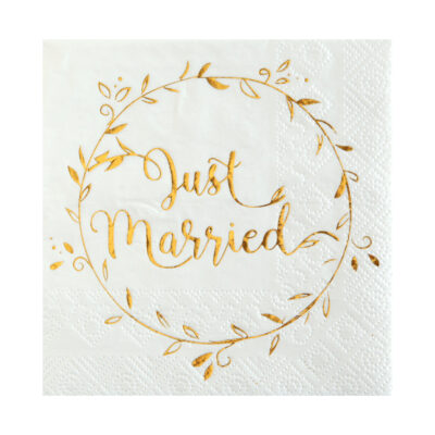 Kaffiservíettur, Just Merried, 20 stk