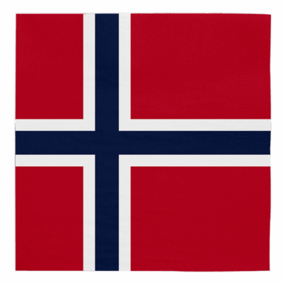 Matarservíettur, Noregur, 20 stk