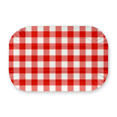 Matarbakkar, 30x20cm, Picknic, 2 stk