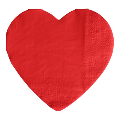 Matarservíettur, Hjörtu, 16 stk